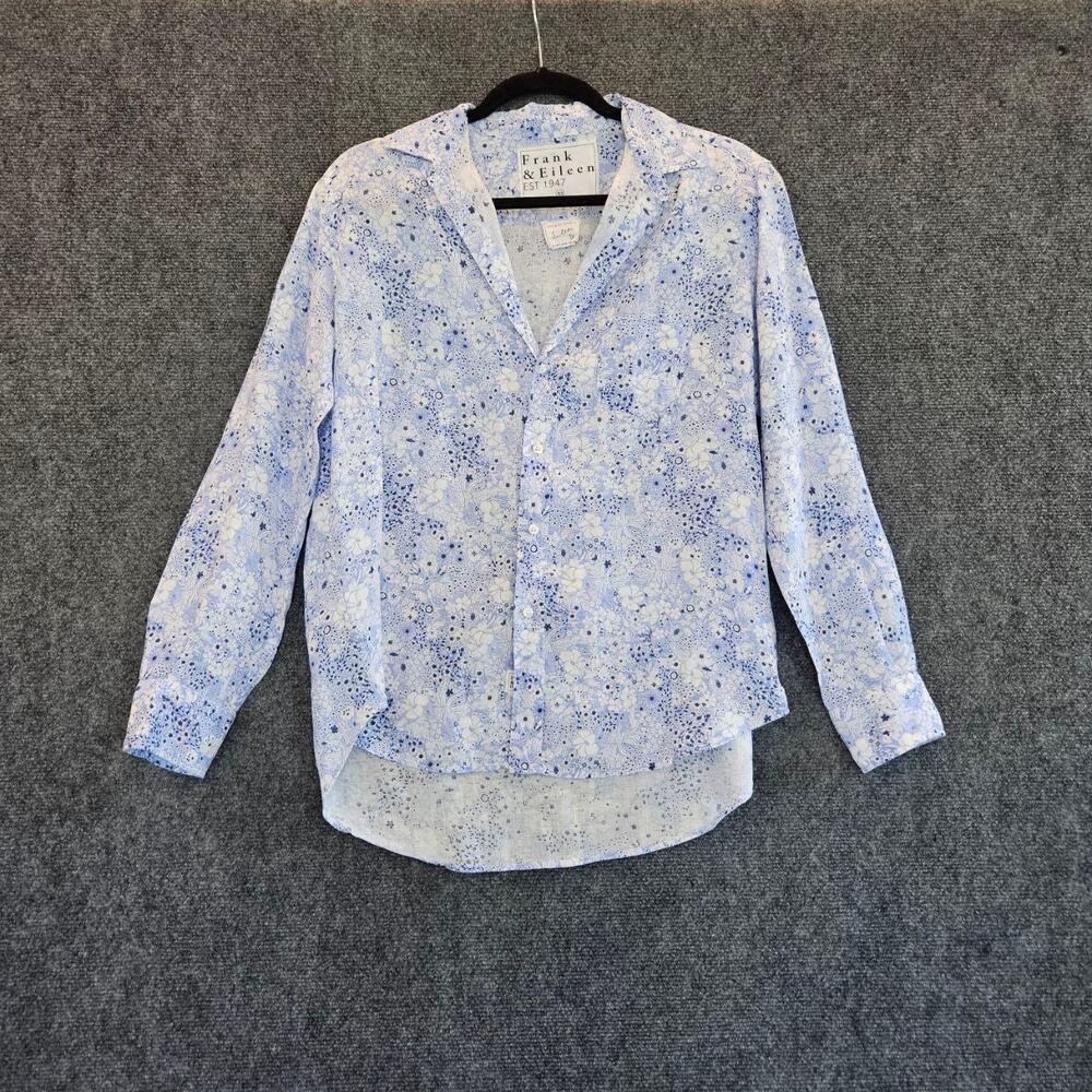 Frank & Eileen Eileen Floral Linen Button-Up Shirt XS
